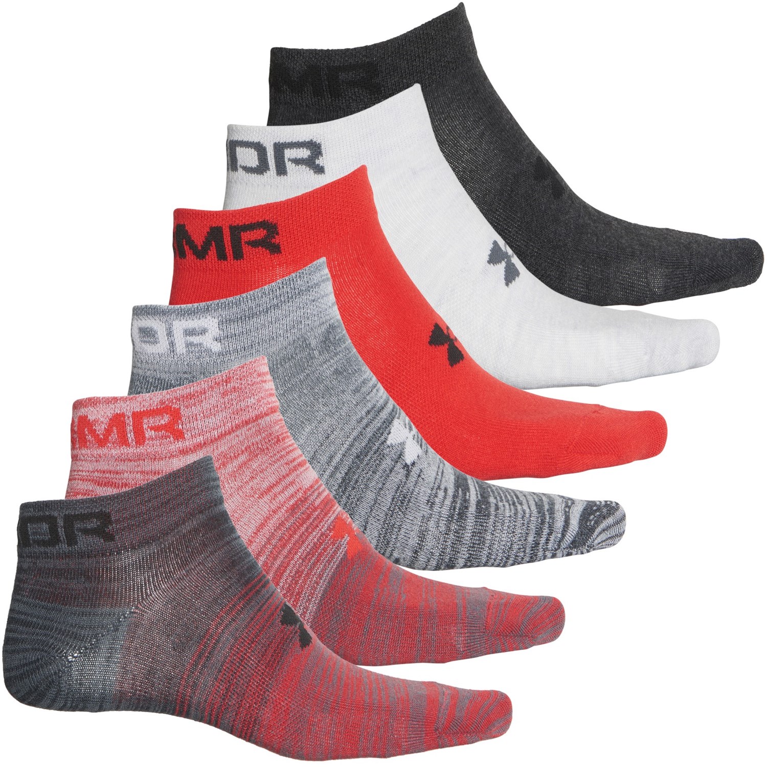 Under Armour Essential Lite Low-Cut Socks - 6-Pack, Below the Ankle (For Men)