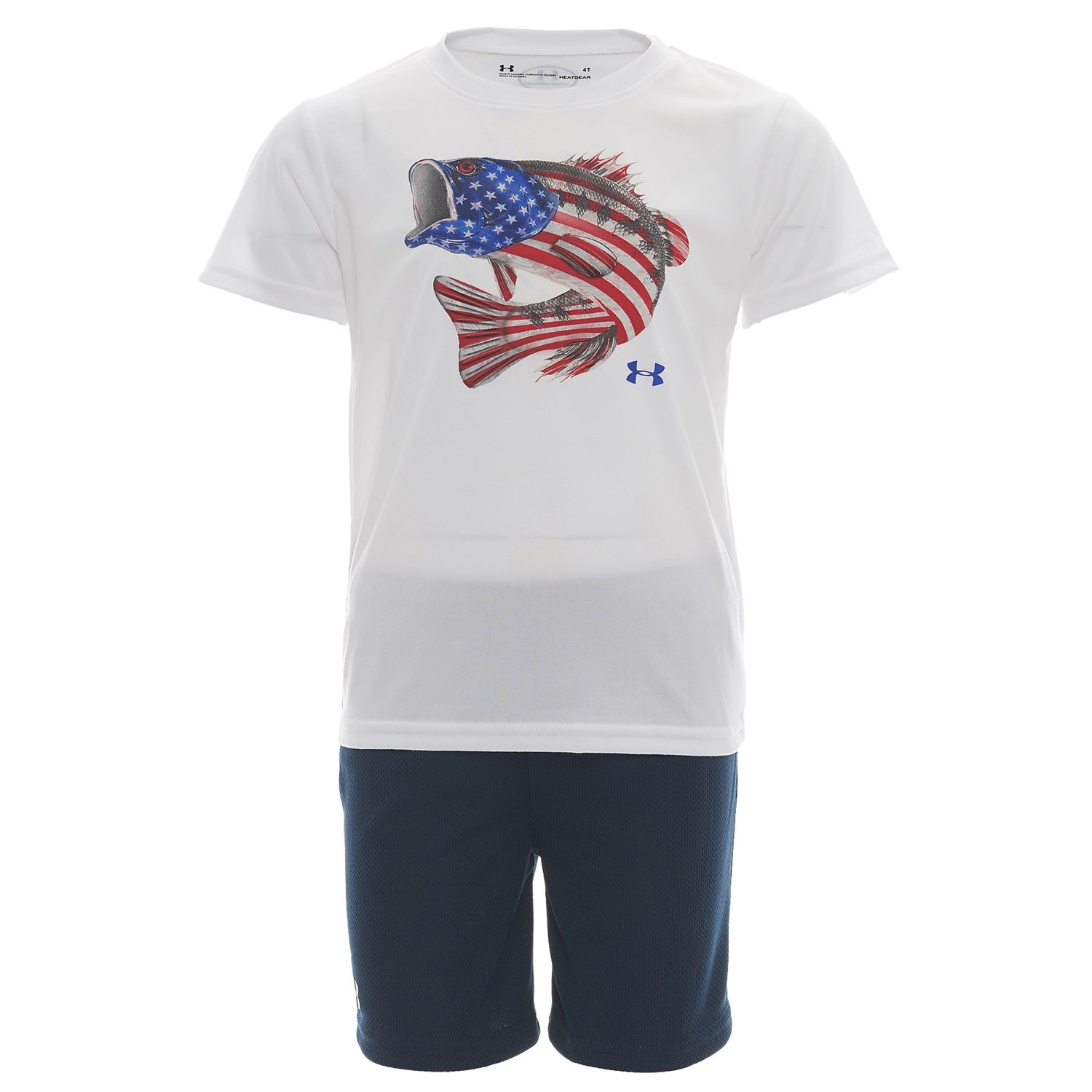 boys under armour flag shirt