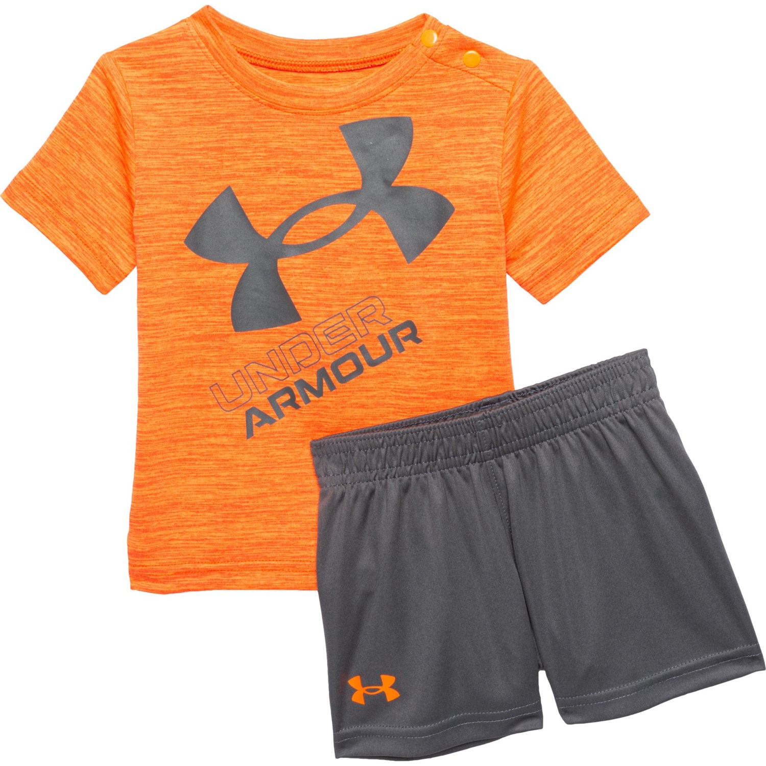 Under Armour Infant Boys Twist Slanted Logo T-Shirt and Shorts Set - Short Sleeve