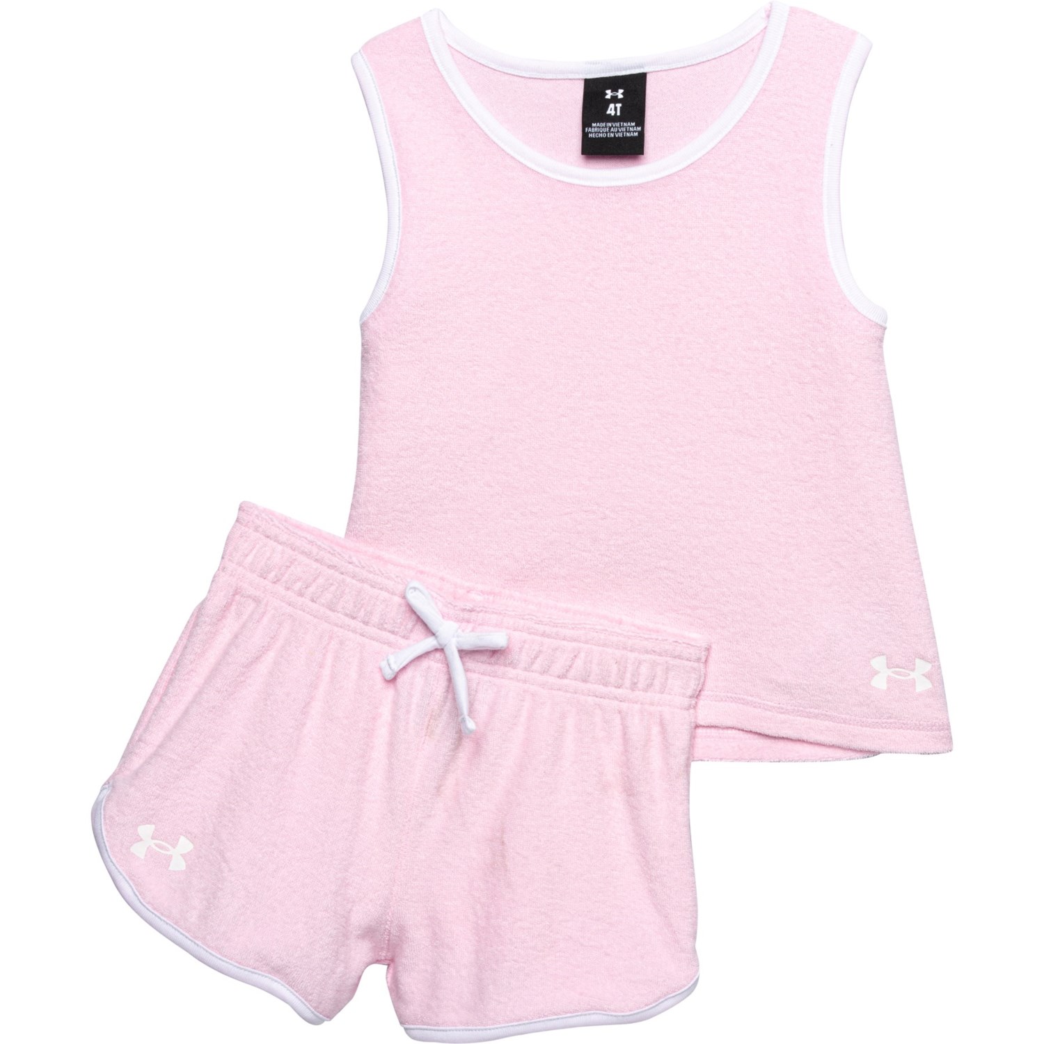 Under Armour Toddler Girls French Terry Tank Top and Shorts Set
