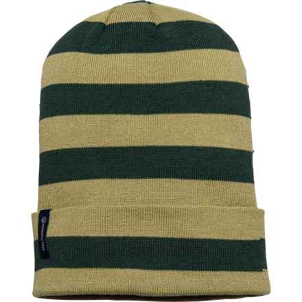 United by Blue Recycled ‘90s Striped Beanie (For Men) in Juniper