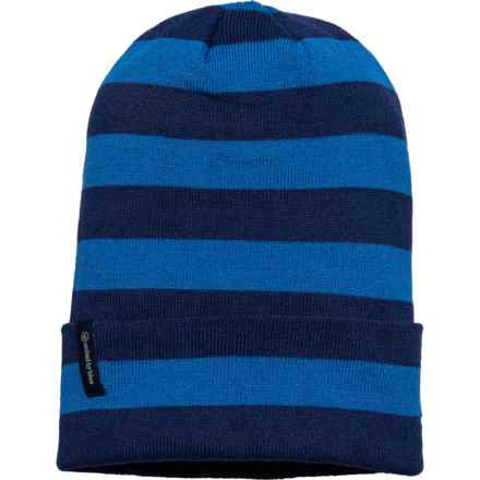 United by Blue Recycled ‘90s Striped Beanie (For Men) in Night Sky