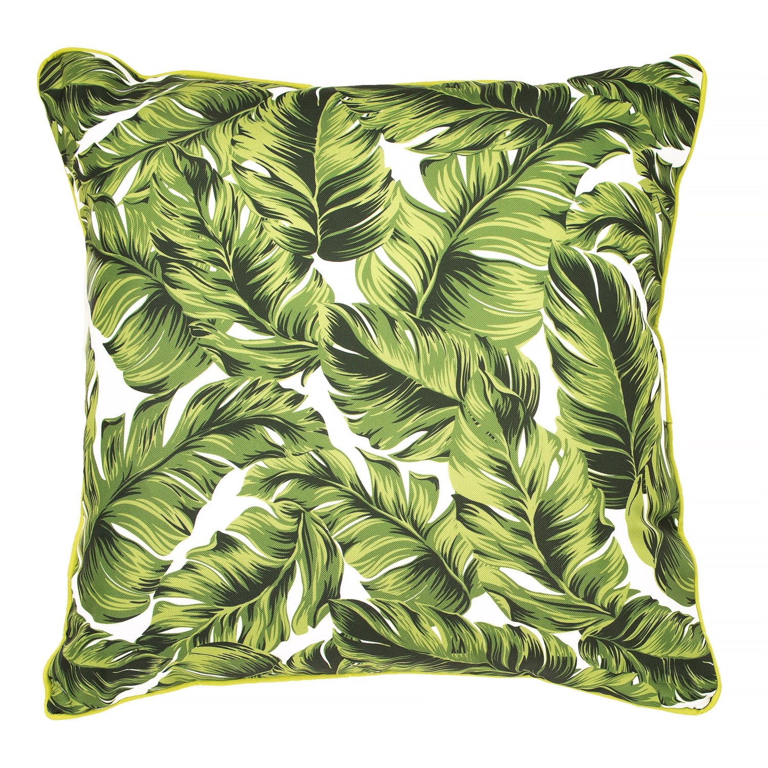 unknown 20PF Digi Tropical Leaves Green Throw Pillow 20×20”