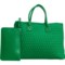 Urban Expressions Ithaca Woven Neoprene Tote Bag (For Women) in Kelly Green