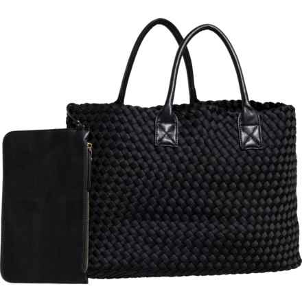 Urban Expressions Ithaca Woven Neoprene Tote Bag in Black