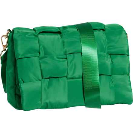 Urban Expressions Rhodes Quilted Crossbody Bag in Kelly Green