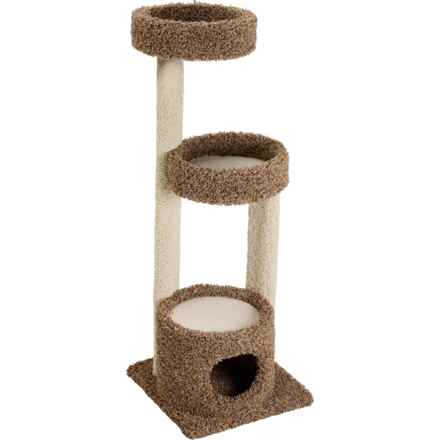Urban Pet Cat Tree Condo - 53” in Brown/Cream