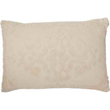 Urban86 100% Cotton Knitted Throw Pillow - 16x24” in Natural