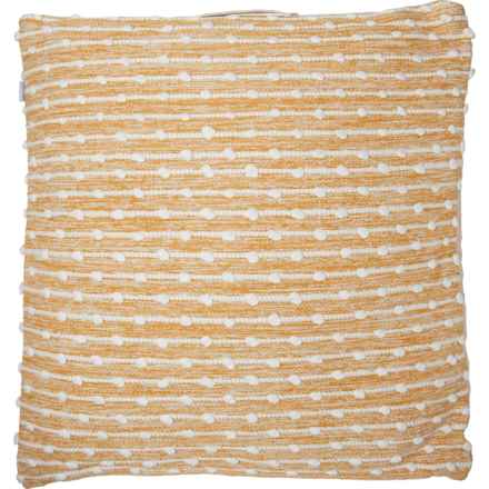 Urban86 Loop Floor Cushion - 28x28”, 100% Cotton in Ochre