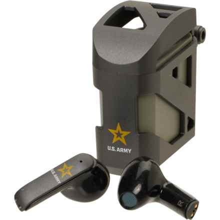 US Army Rugged Bluetooth® Stereo Wireless Earbuds in Black