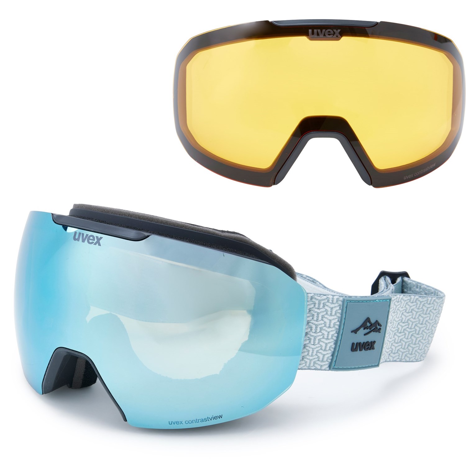 スキー・スノーボードアクセサリー uvex epic ATTRACT toric UVEX SKI GOGGLES EPIC ATTRACT CV TORIC BLACK MATT-LITE BLUE W/ FM