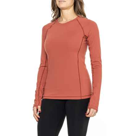 Vapor Apparel Oasis Technical Shirt - UPF 50+, Long Sleeve in Red Brick