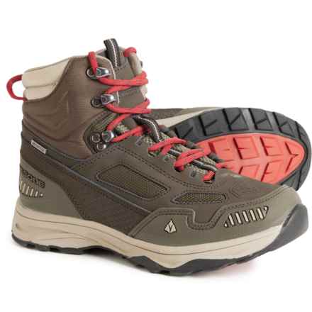 Vasque Infant and Toddler Boys Breeze AT UltraDry Hiking Boots - Waterproof, Nubuck in Brown Olive