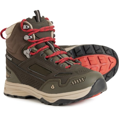 Vasque Infant and Toddler Boys Breeze AT UltraDry Hiking Boots - Waterproof, Nubuck in Olive