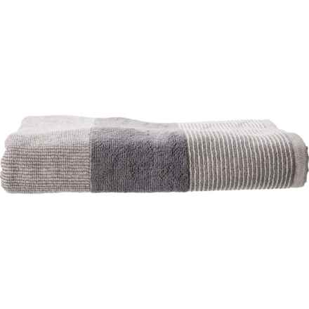 VAURNA Mingled Jacquard Bath Towel - 27x54”, Charcoal in Charcoal