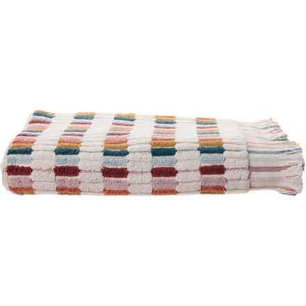VAURNA Shaggy Ribbed Bath Towel - 27x54”, Multi in Multi