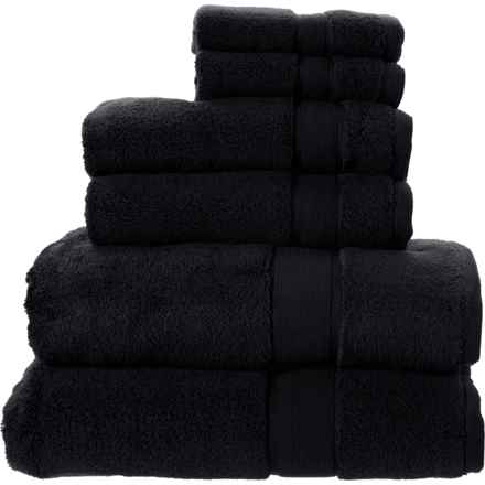 VAURNA Signature Plus Bath Towel Set - 6-Piece, Black in Black