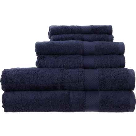 VAURNA Summit Bath Towel Set - 6-Piece, Navy in Navy