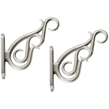 Versailles Designer Collection Double Scroll Bracket - Set of 2 in Pewter - Closeouts
