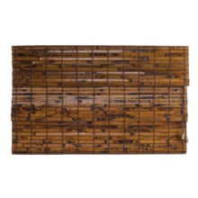 Versailles Light-Filtering Bamboo Roman Shade - 30x72" in Espresso - Closeouts