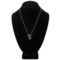 8410P_2 Vessel Cherry/Honey Amber Pendant Necklace - 18” Snake Chain