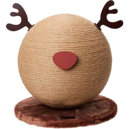 Vetreksa Reindeer Cat Scratching Ball in Reindeer