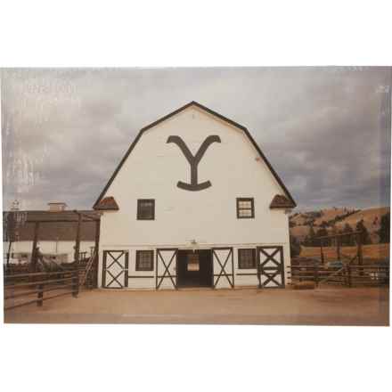 Viacom Media Network 34.5x23” Yellowstone Barn Printed Canvas in Canvas