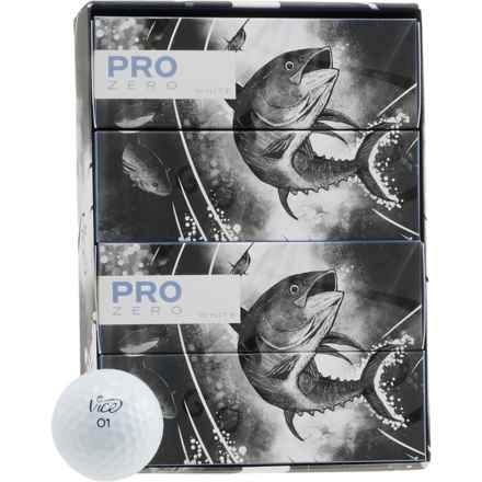 Vice Golf Pro Zero Golf Balls - 12-Count in White