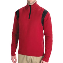 Victorinox Traveler Sweater - Zip Neck (For Men) in Victorinox Red - Closeouts