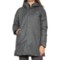VIEV Long Gore-Tex® Hooded Jacket - Waterproof, Insulated in Black Absence