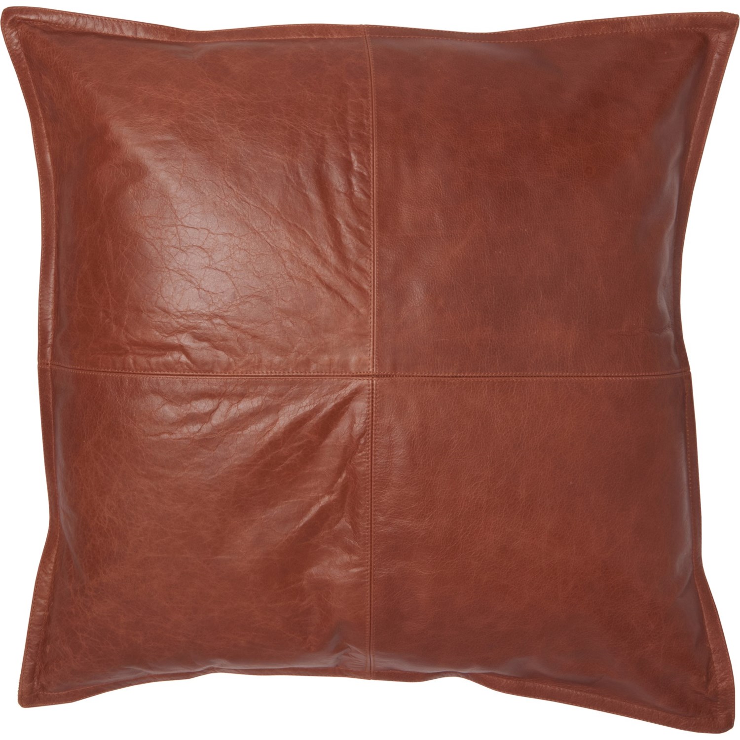 blue leather throw pillows