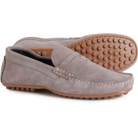 Vincenti Made in Portugal Moc Driver Moccasins - Suede (For Men) in Grey