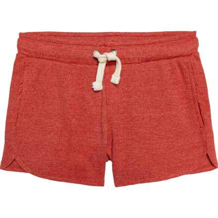 VINTAGE HAVANA Big Girls Thermal Shorts in Red
