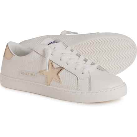 VINTAGE HAVANA Carla Gold Star Sneakers (For Women) in Wht Snake Multi