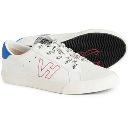 VINTAGE HAVANA Girls Vita Sneakers - Leather in White/Grey/Cobalt