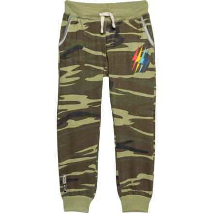 VINTAGE HAVANA Little Boy Camo Joggers in Green/Grey