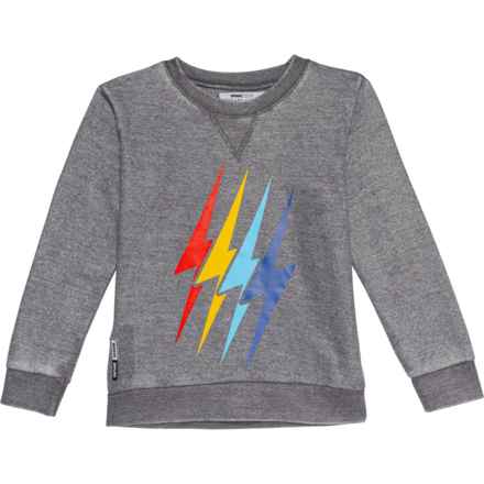 VINTAGE HAVANA Little Boy Lightning Sweatshirt in Steel  Grey