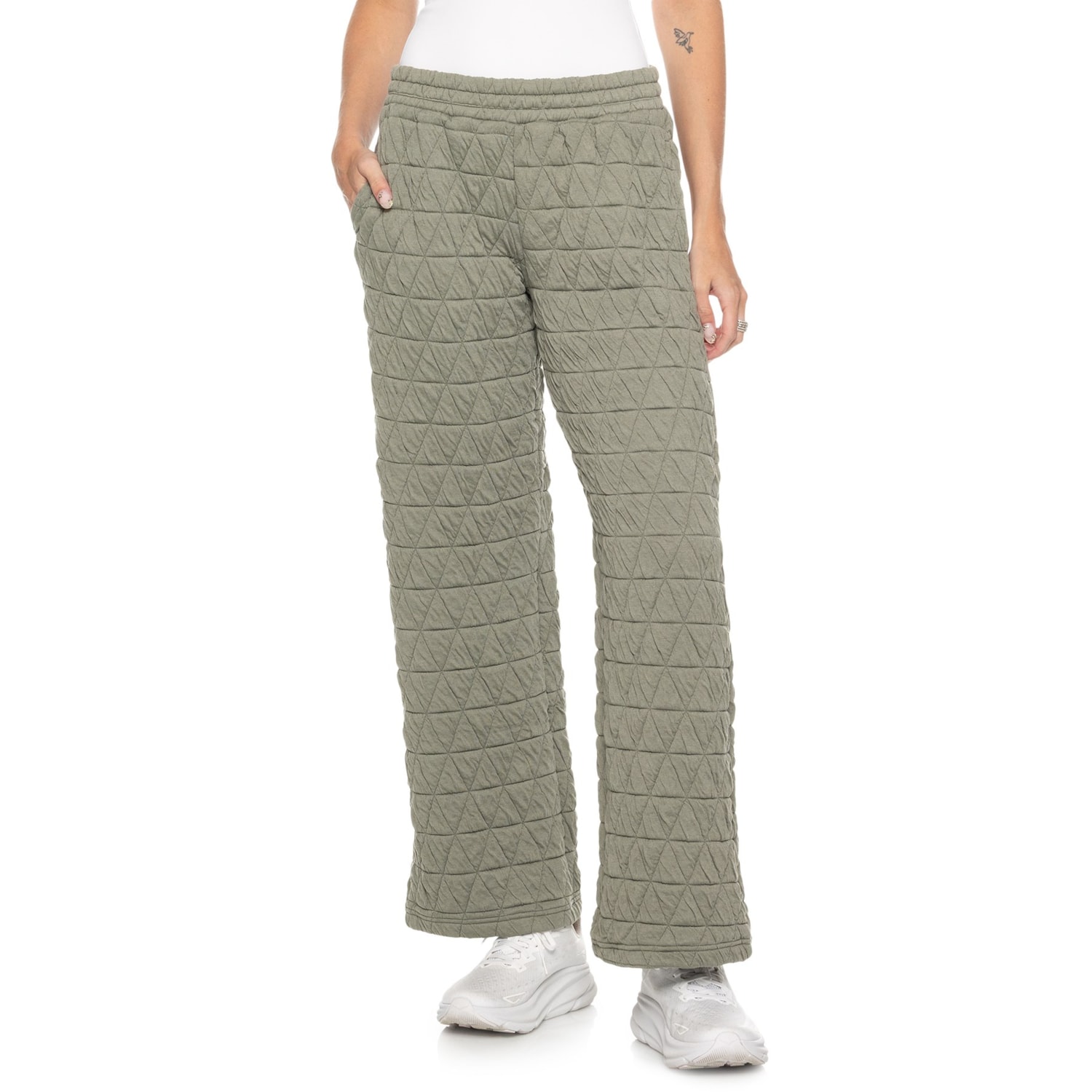 VINTAGE HAVANA Quilted Flare Pants - Save 42%