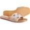 VINTAGE HAVANA Savannah Flat One Band Sandals - Leather (For Women) in Natural