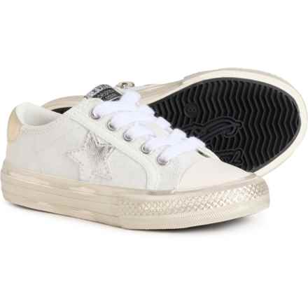 VINTAGE HAVANA Toddler Girls Alive Sneakers in White Glitter