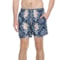 Vintage Summer Ponji Volley Swim Shorts - Built-In Liner in Navy