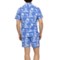 3YYGM_2 Vintage Summer Scenic Print Button Shirt and Boardshorts Cabana Set - Short Sleeve