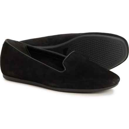Vionic Coral Venetian Loafers - Suede, Wide Width (For Women) in Black
