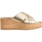 10FC3_3 Vionic Dawn Wedge Slide Sandals - Leather (For Women)