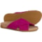Vionic Etna Slide Sandals - Suede (For Women) in Pink