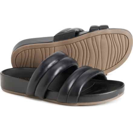 Vionic Mayla Double-Band Slide Sandals (For Women) in Black