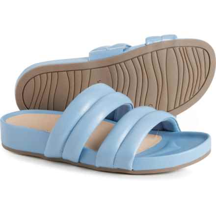 Vionic Mayla Double-Band Slide Sandals (For Women) in Blue