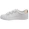 641FR_4 Vionic Orthaheel Technology Three-Strap Leather Sneaker with Arch Support (For Women)