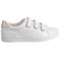 641FR_5 Vionic Orthaheel Technology Three-Strap Leather Sneaker with Arch Support (For Women)