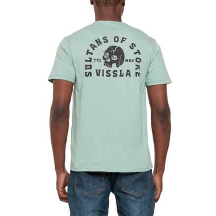 Vissla Sultan Skulls Pocket T-Shirt - Organic Cotton, Short Sleeve in Jade